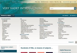 very short introductions screenshot